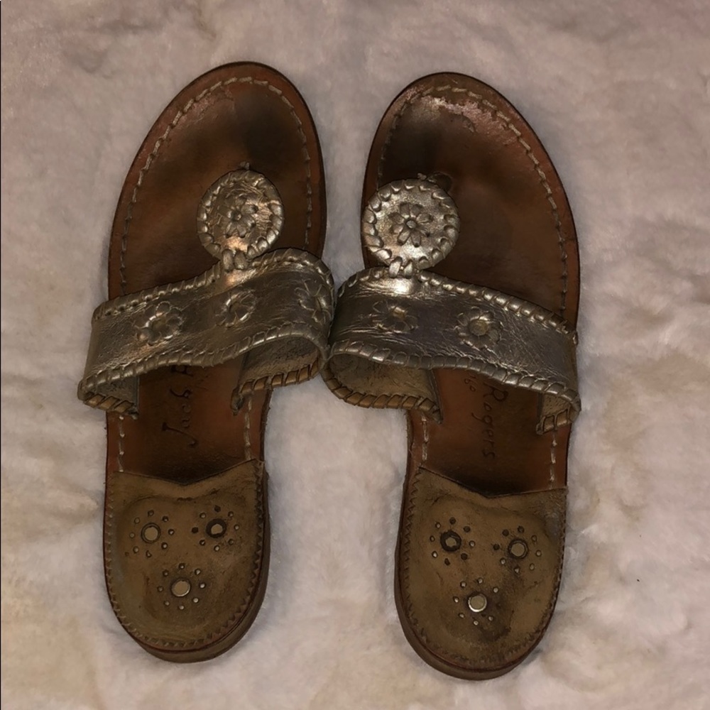 Jack Rogers Flats Platinum